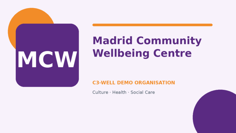 Madrid Community Wellbeing Centre demo cover