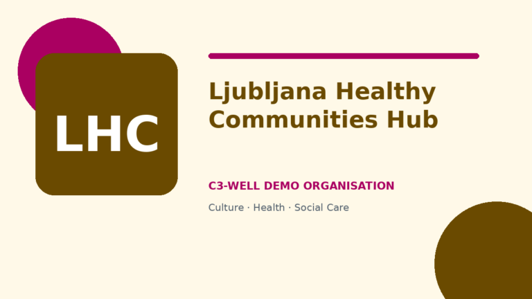 Ljubljana Healthy Communities Hub demo cover