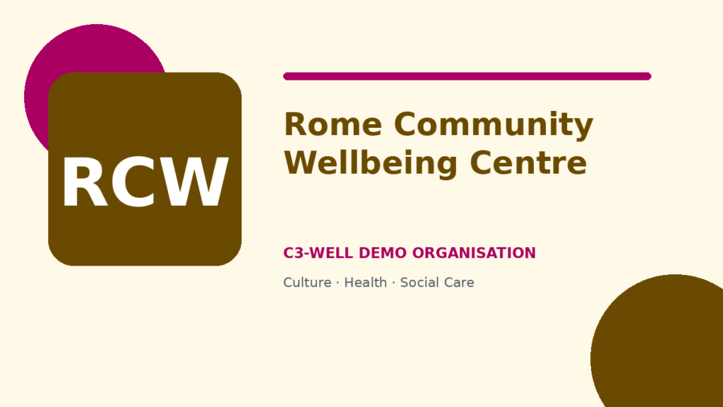 Rome Community Wellbeing Centre demo cover
