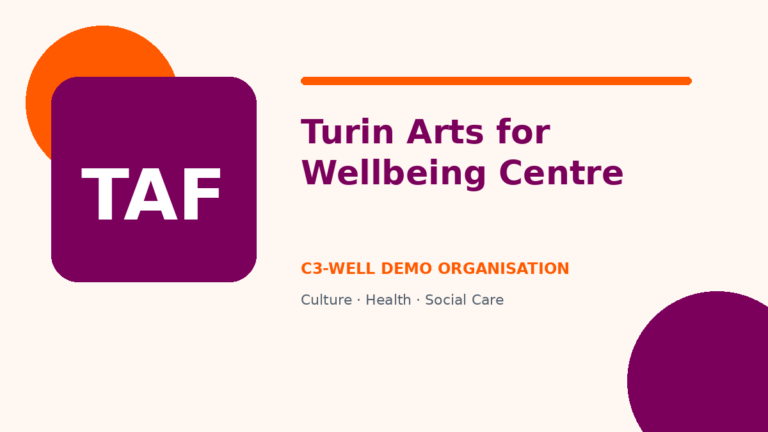 Turin Arts for Wellbeing Centre 49 demo cover
