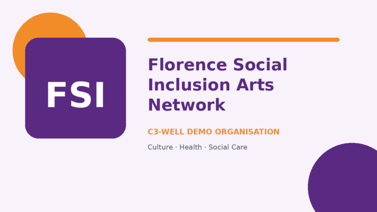 Florence Social Inclusion Arts Network 50 demo cover